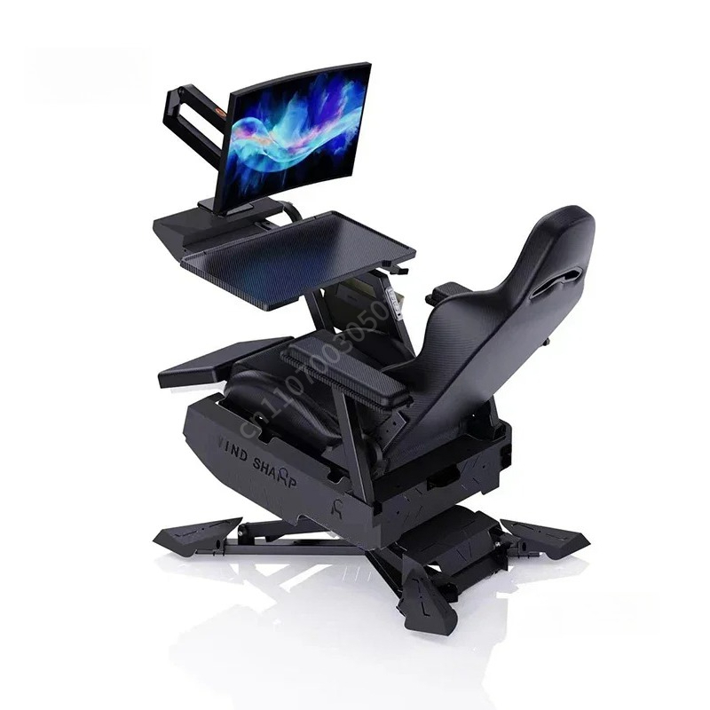 Standing Desk - Postazione di Gioco Reclinabile, Sedia Ergonomica