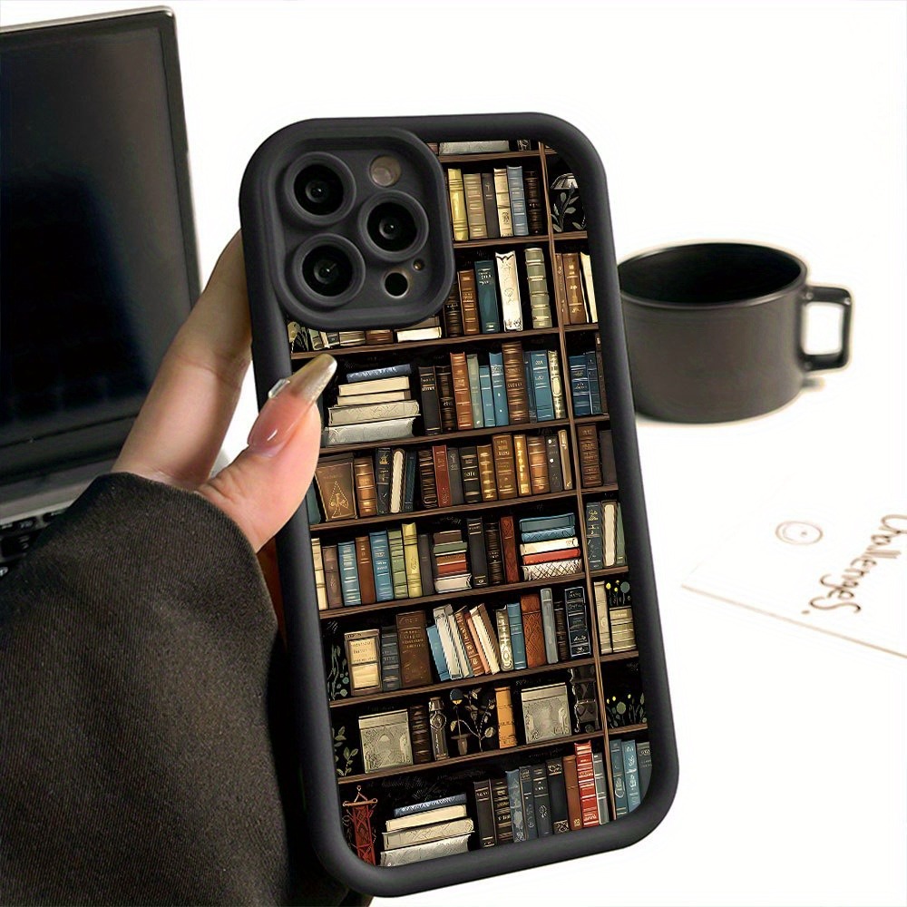Bookshelf - Custodia per telefono con motivo creativo