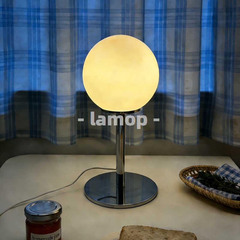 Desk Lamp - Lampada da Tavolo a Globo Cromato