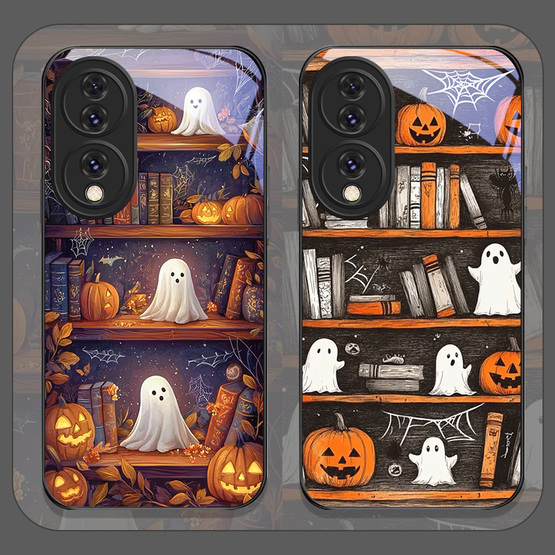 Bookshelf - Custodia per telefono in vetro temperato