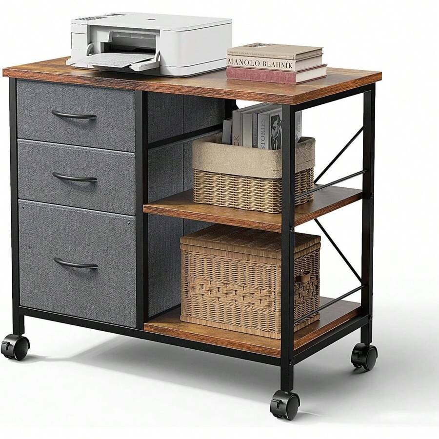Printer Stand - Sweetcrispy Mobile File Cabinet a 3