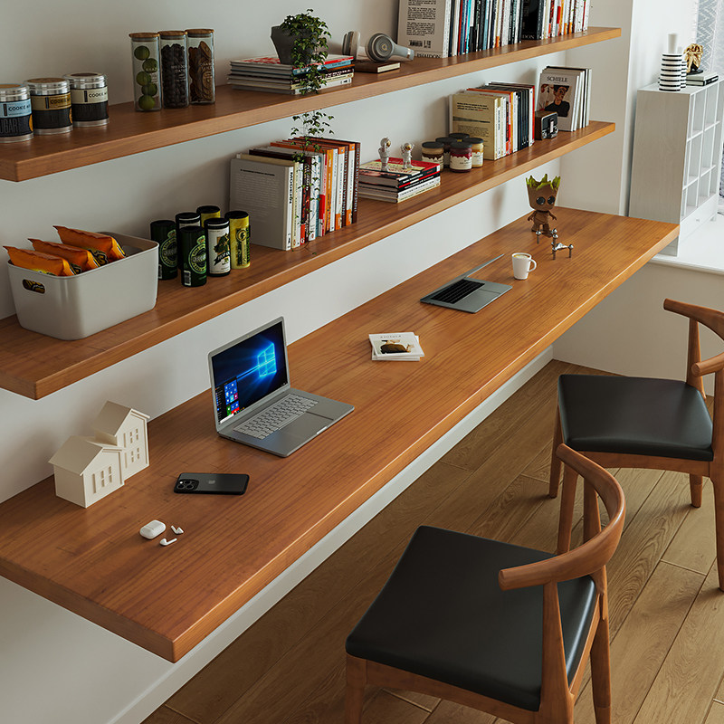 Bookshelf - Scrivania in Legno Massello Stile Nordico