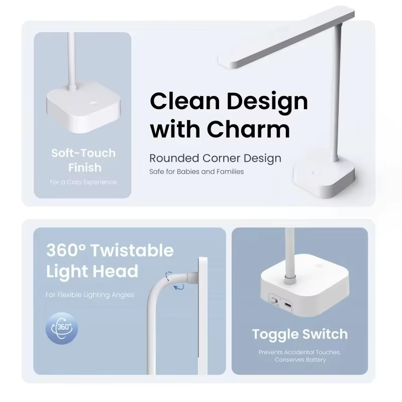 Lampada da scrivania ricaricab - Desk Lamp recensione e prezzo