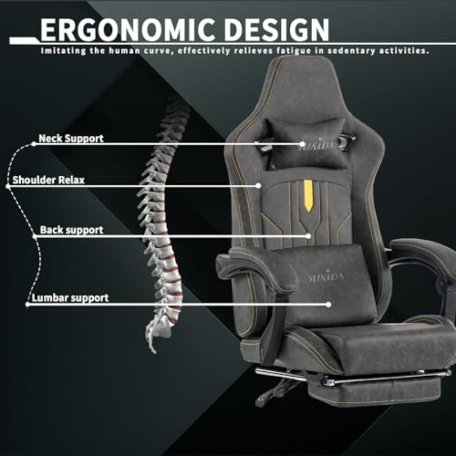 Sedia da gaming con poggiapied - Office Chair Cushion recensione e prezzo