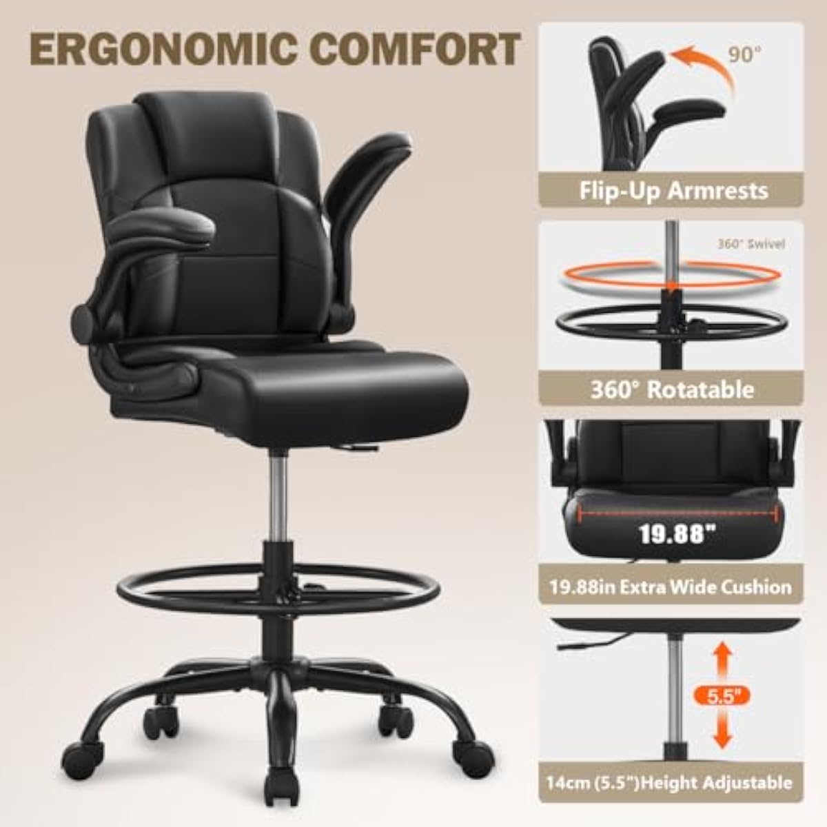 Sgabello ergonomico alto per s - Standing Desk recensione e prezzo