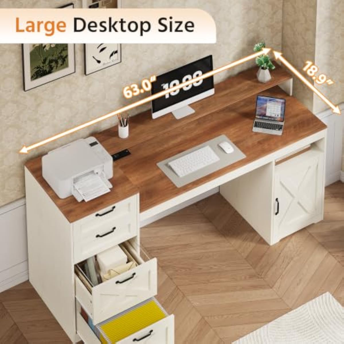 Scrivania in legno ingegnerizz - Printer Stand recensione e prezzo