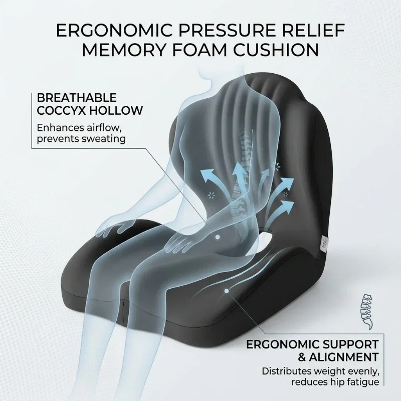 Cuscino per sedile con support - Office Chair Cushion recensione e prezzo